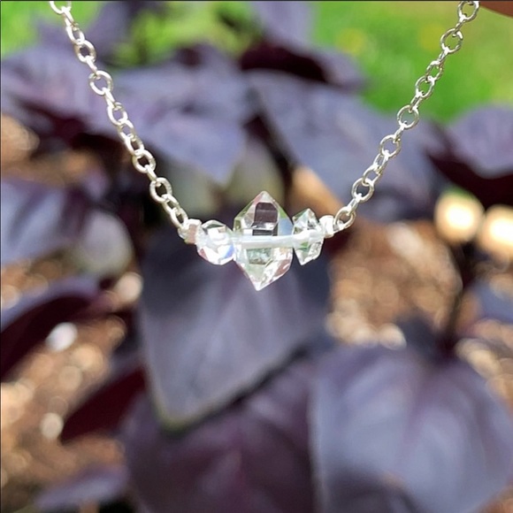 Petite Herkimer Diamond Necklace! - Picture 6 of 6